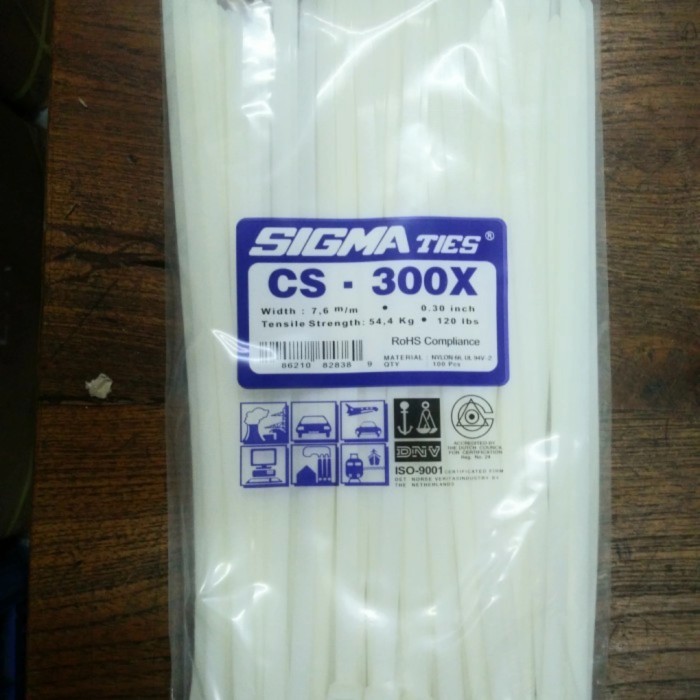 

TERLARIS! kabel ties SIGMA tebal Panjang: 30CM tebal: 7,6