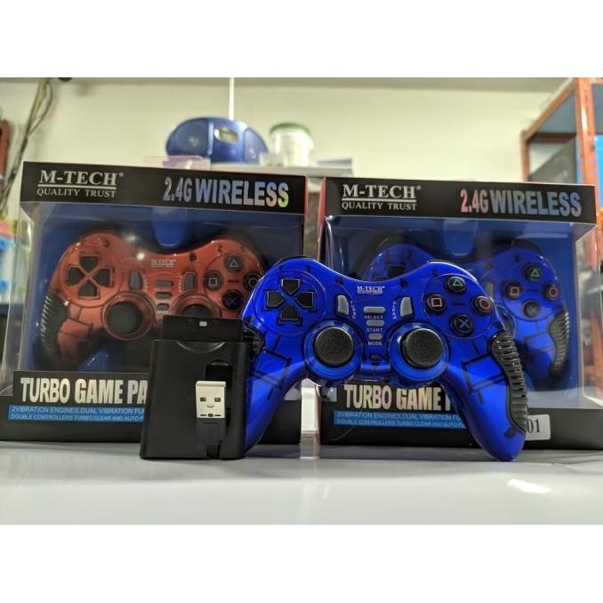 ORIGINAL STICK M-TECH WIRELESS UNTUK PS2, PS3 DAN PC