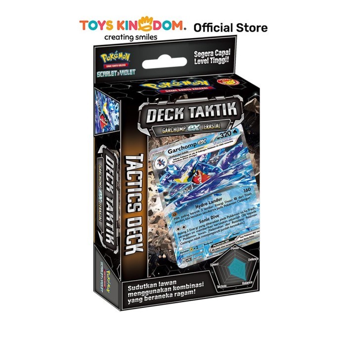 Toys Kingdom Pokemon Set Kartu Deck Taktik Garchomp Ex Terastal Svtg Kids Toy Toys Pokemon Card