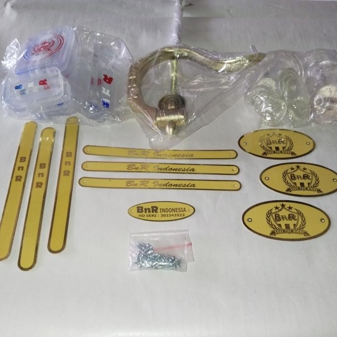 ready logo emblem plat sangkar bnr murai lengkap original plus sekrup