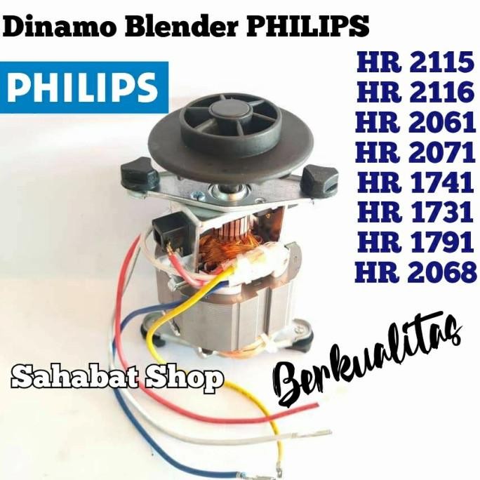 Ori - DINAMO MESIN BLENDER PHILIPS HR 2115 2116 2061 2071 1741 1791 1731 dll Termurah