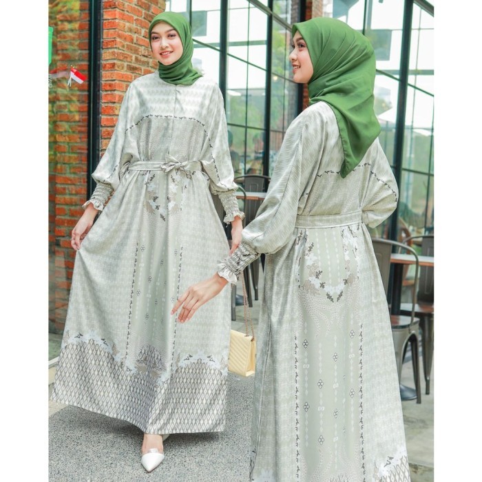 Baju Gamis Kaftan Jumbo Wanita Xxl Illaya Maxi Dress Pesta Muslimah