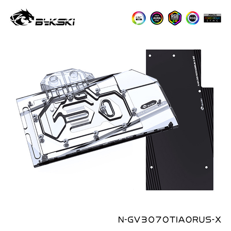 TZT Water Cooler For Gigabyte RTX 3070Ti AORUS MASTER 8GD VGA Full Cover,G1/4",Cooling Block, N-GV30