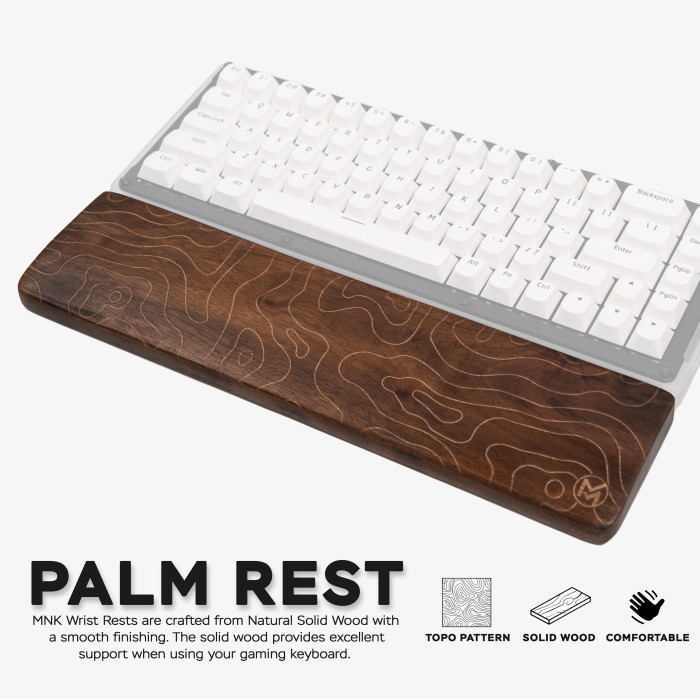 Mynk Wooden Palm Rest / Wrist Rest Kayu / Wrist Pad Keyboard