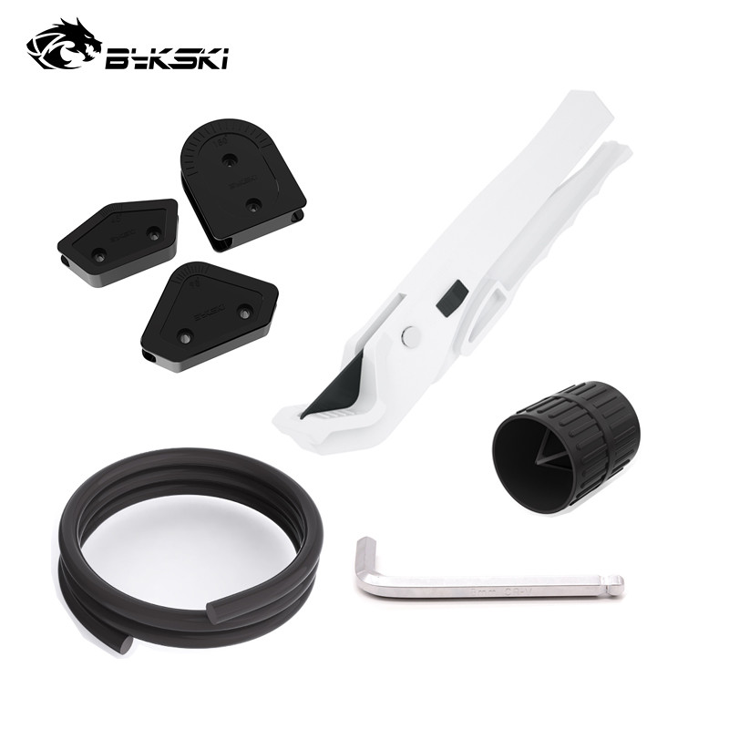 TZT OD14mm + ID10mm PETG Pipe Cutter Bending Mould Kit 10mm Diameter Silicone Bar Computer Liquid Co