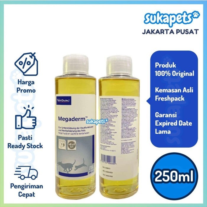 Virbac Megaderm Vitamin Untuk Kucing & Anjing 250ml