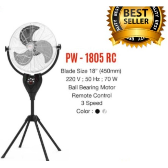 Maspion Kipas Angin Berdiri Tornado Stand Fan 18 In PW 1805 PW1805
