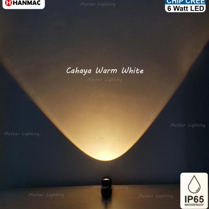 H257 LAMPU DINDING LED 6W TAMAN PILAR SOROT WATERPROOF OUTDOOR