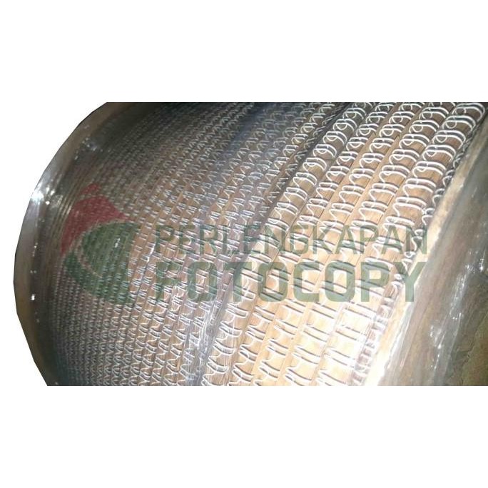

Promo Ring Kawat Jilid - Spiral Kawat pitch 3:1 harga untuk Per Roll COD