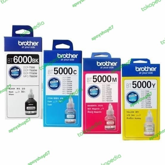 

TINTA BROTHER BT6000 & BT5000 (1SET) ORIGINAL BT 6000 BT 5000