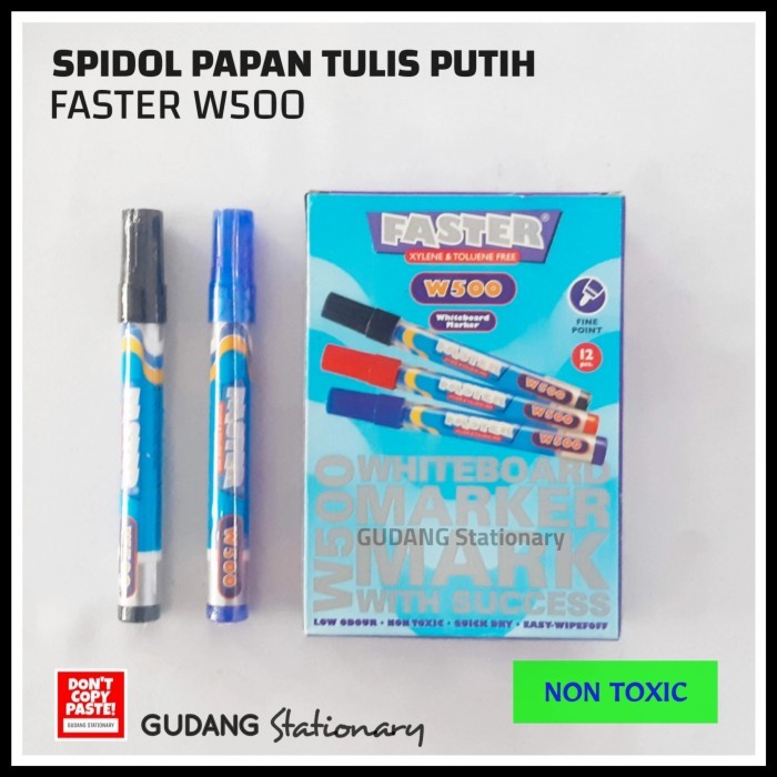 

SPIDOL WHITEBOARD MARKER FASTER W500 ( ISI 12 PIECE )