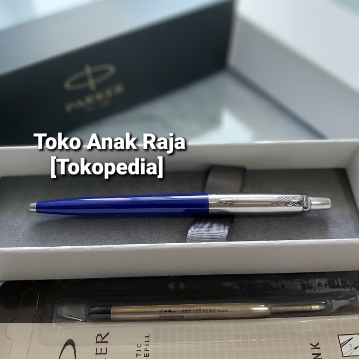 

PAKET 1 KLIK: 1 PC PARKER JOTTER BLUE BALLPOINT+1 PC REFILL BP