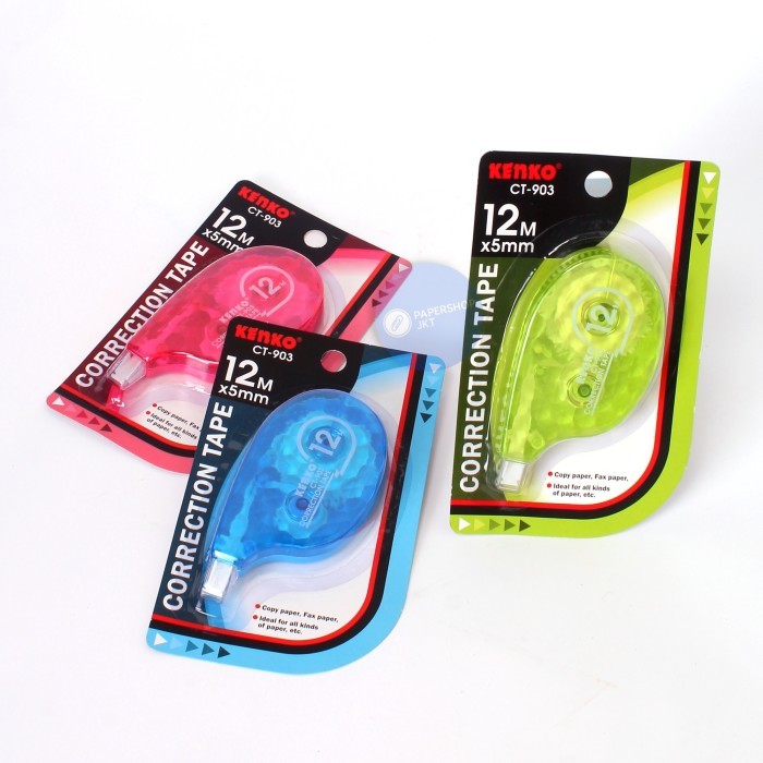 

KENKO - CORRECTION TAPE CT - 903 - TIP EX ROLL - BOX = 12 PCS