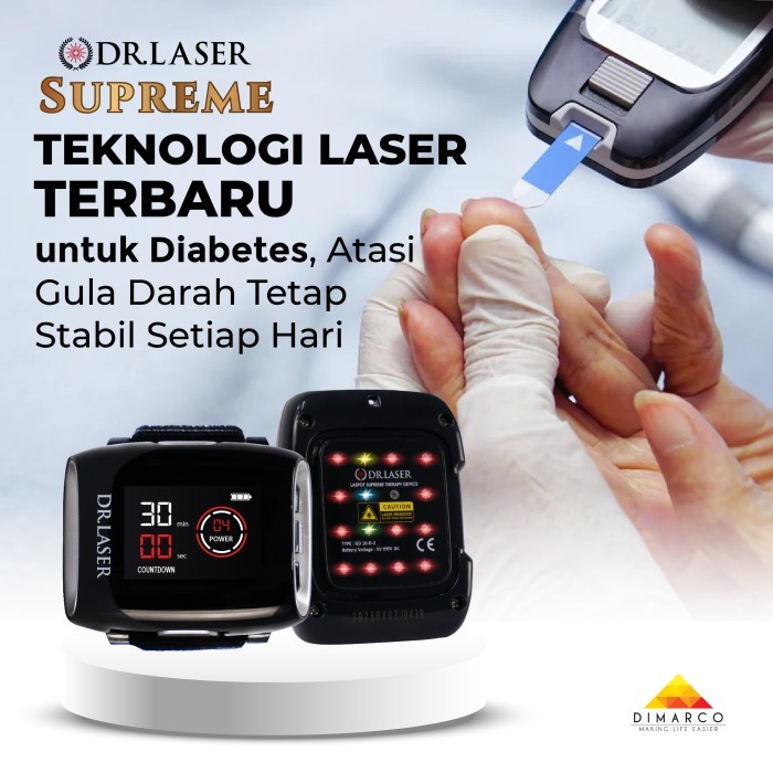 DR LASER SUPREME 16 TITIK Alat Terapi Kesehatan Diabetes Jantung