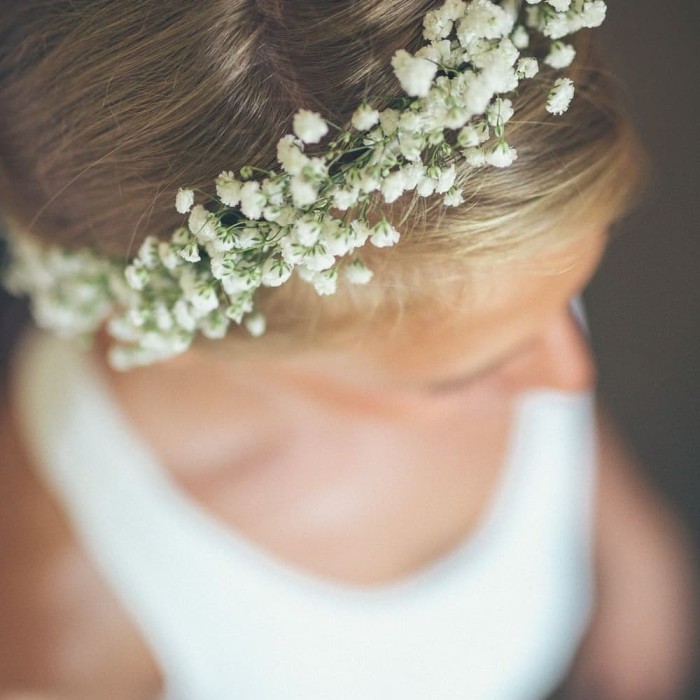 FLOWER CROWN BABY BREATH ASLI/ FRESH BABY BREATH HEADPIECE DEWASA
