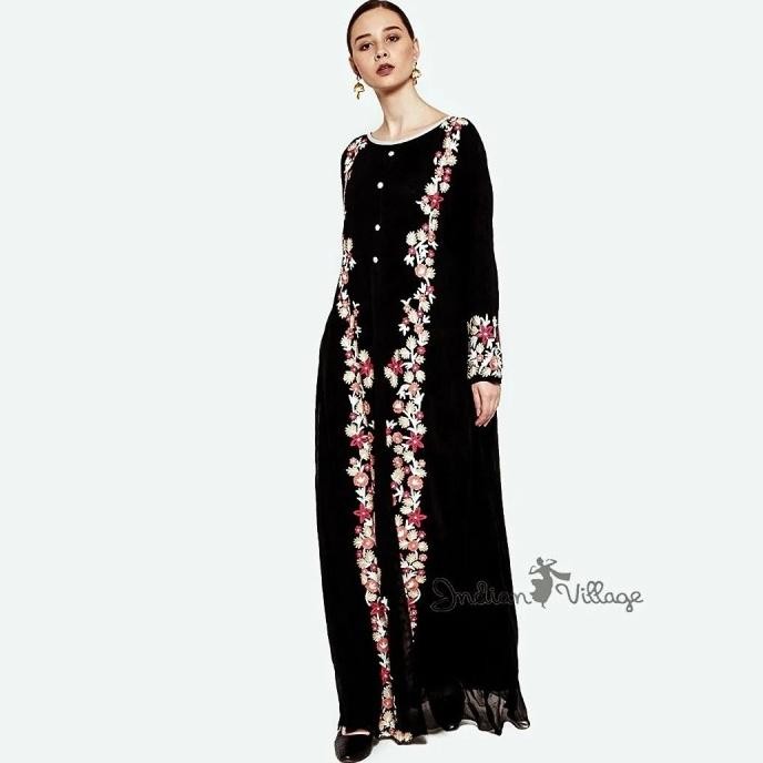 Baju Gamis Press Embroidery Pink Milkshake Ori India (Muslim / Wanita) Calliasaleilani