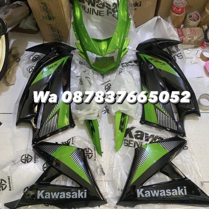 Promo Body set sepaket Fairing sayap Ninja RR new 2014 2015 hijau COD