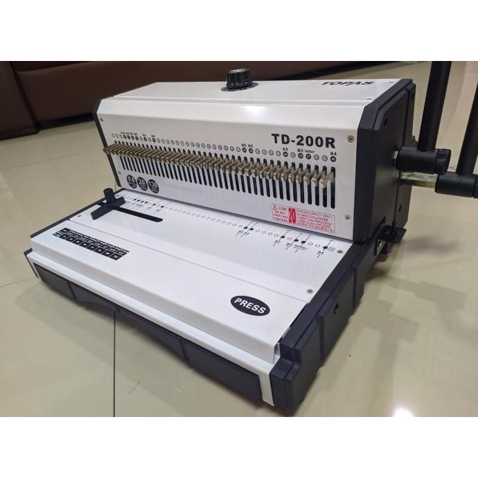 

Promo Mesin Jilid Spiral Ring Kawat Lubang Bulat Topas TD 200R Folio COD