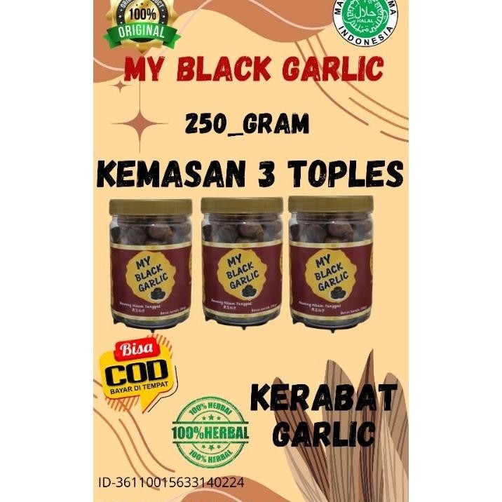 

Bla Garlic Tunggal Bawang Hitam Tunggal My Bla Garlic Emaan 3Tople 250Gram