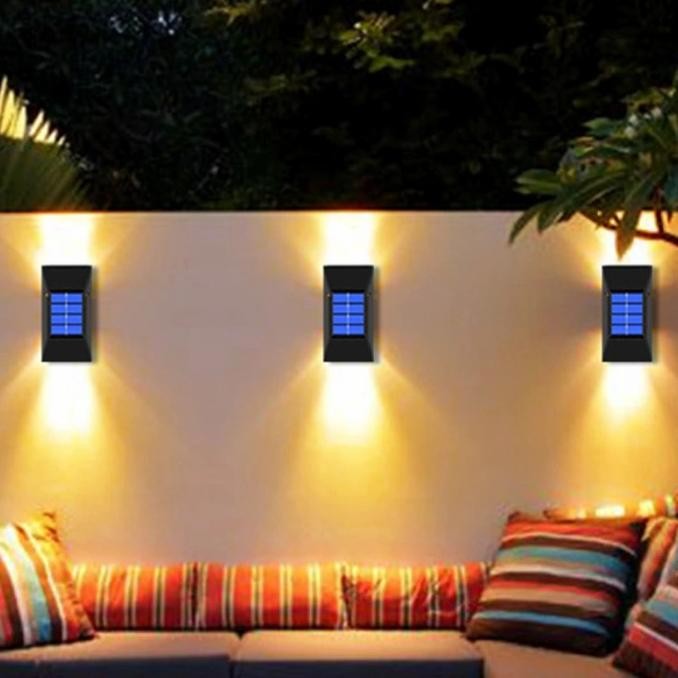 LAMPU TAMAN OUTDOOR SOLAR POWER OTOMATIS WATERPROOF LAMPU SURYA PANEL