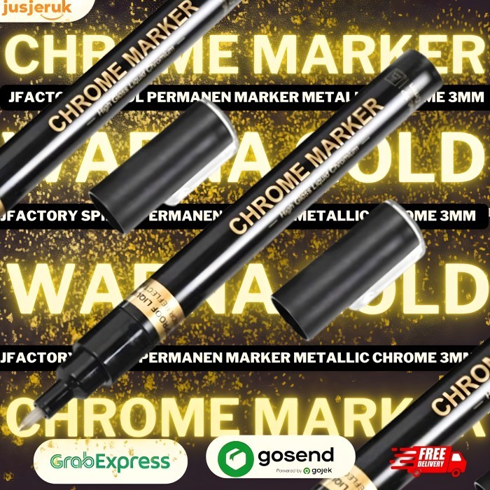 

JFactory Spidol Permanen Marker Metallic Chrome 3mm