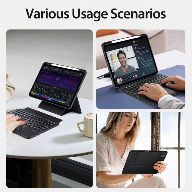 

Terlaris Dux Ducis Keyboard Ipad Pro M4 11 Inch 13 Inch 2024 Dk Series Magnetic Keyboard With Folio Protective Cover Casing Case Adjustable Stand Apple Pencil Holder Ready Stok
