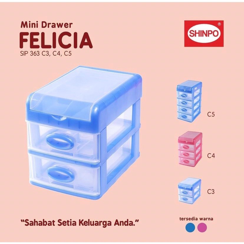 Produk Terbaru  Laci 3 Susun Meja Kantor Shinpo Sip 363 Rak Meja Laci Perkakas Laci Sendok Garpu