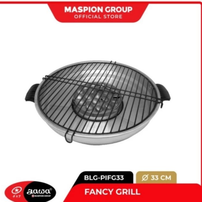 MASPION : FANCY GRILL 33 CM PANGGANGAN SERBAGUNA ALUMUNIUM