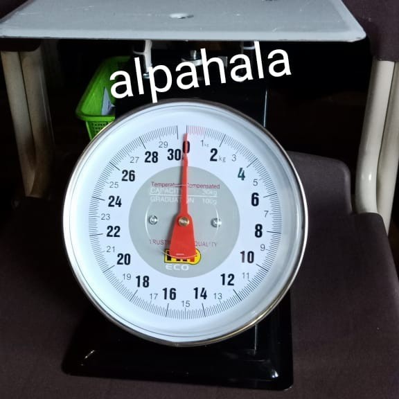 Timbangan jarum 30kg piring datar