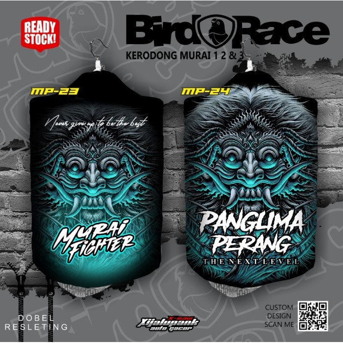 Kerodong MURAI BATU Motif Krodong SANGKAR murai batu murai