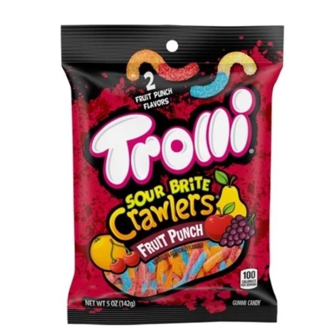 READY STOCK TROLLI SOUR GLOW WORMS CANDY HALAL PERMEN ASAM IMPORT GLOWWORMS 
