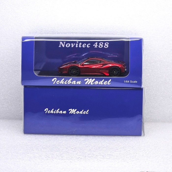Ichiban IM 1/64 Ferrari 488 Novitec Metallic Red