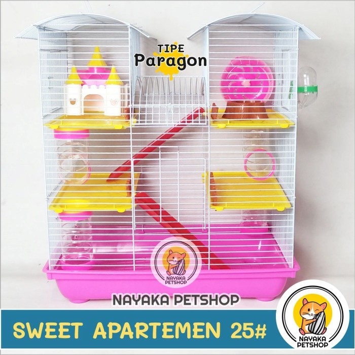 Sweet Apartemen Kandang Hamster Besar Tingkat 3 Lantai Murah