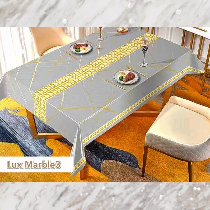 Taplak Meja Tamu Marble Marmer 1 2 3 4 5 Meter Taplak Minimalis Mewah