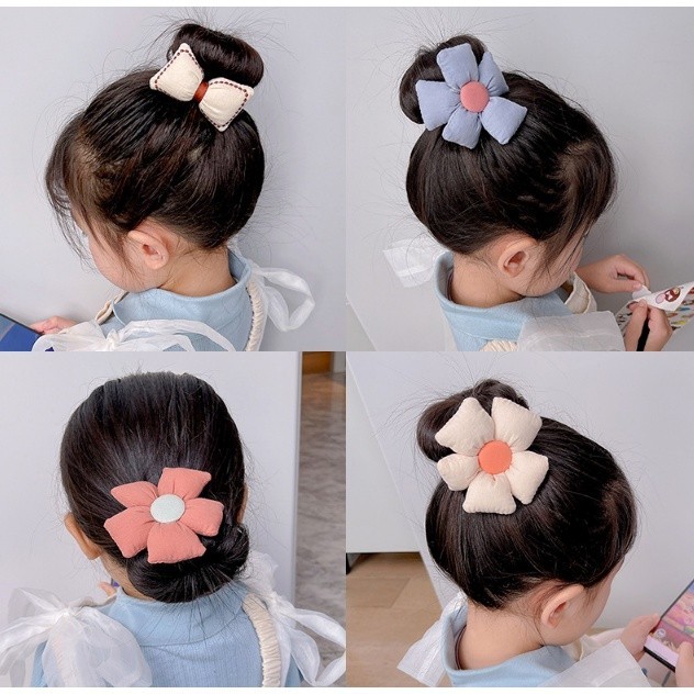 Jepit Rambut Korea Ikat Sanggul Hair Bun Tie Kawat Anak Perempuan