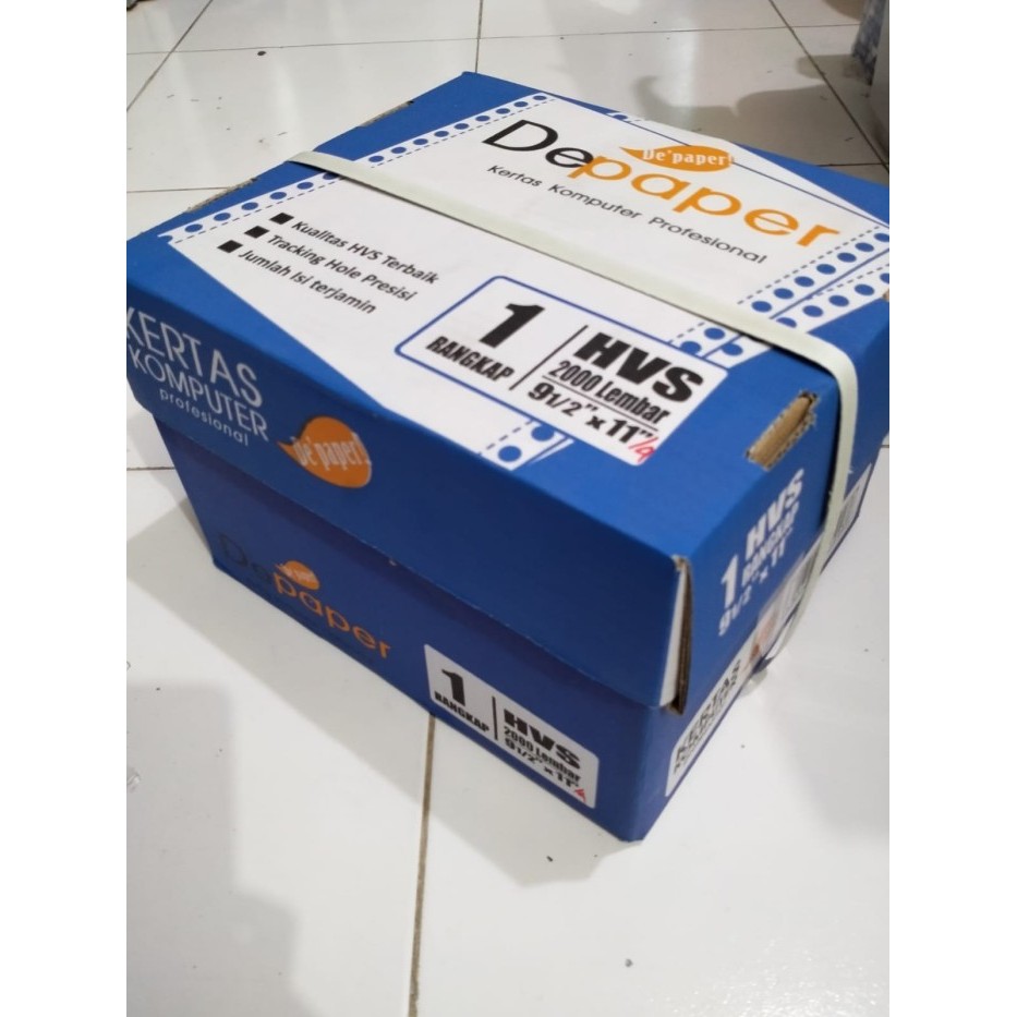 

terbaru !!! kertas continuous ppob 1ply 9,5x11"/4 (bagi empat sejajar) ready