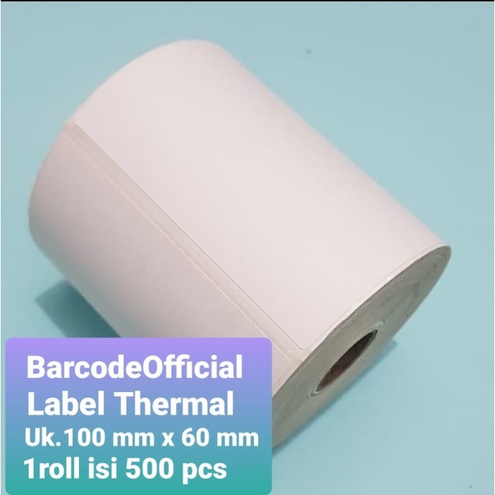 

terbaru !!! label thermal 100 x 60 mm sticker label isi 500 pcs ready