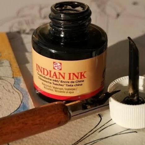 

MELAYANI FAKTUR PAJAK! ROYAL TALENS INDIAN INK TINTA CINA KALIGRAFI INDIA