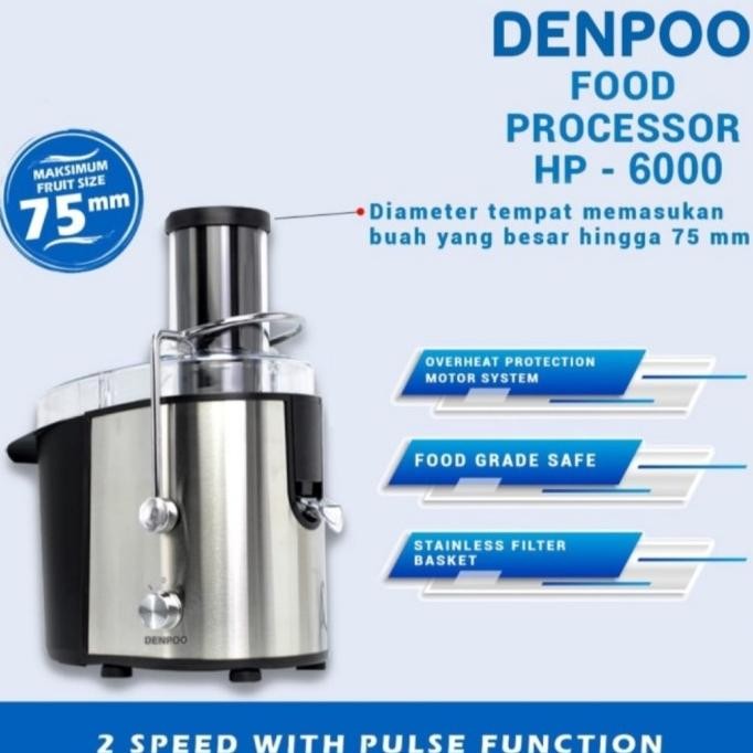 Juicer Denpoo Hp6000, Food Processor Denpoo Hp6000 Olindishop42