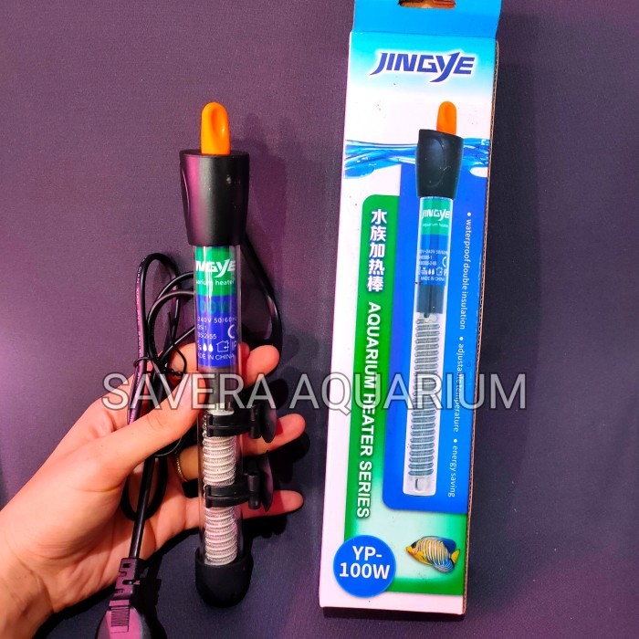 PROMO Heater Jingye 100 watt / 25cm / Pemanas Air Aquarium