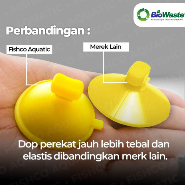 TERBARU Fishco Dop Karet Lampu Aquarium Suction Cup Karet Heater