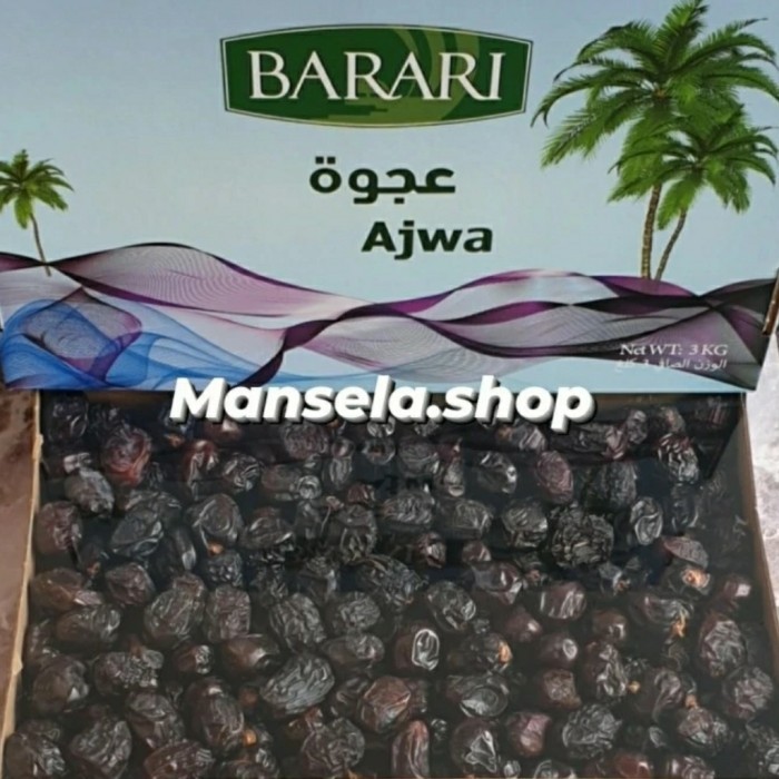 

kurma Ajwa Barari kemasan 3 kg . original packing pabrik