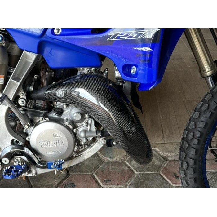 Cover knalpot YZ125 2022 Merk1030 pelindung knalpot yz 125 2022 carbon