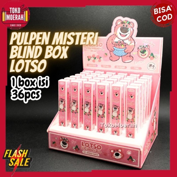 

1 SET 36 Box PULPEN LOTSO MISTERI BLIND BOX UNIK LUCU PEN LOTSO MURAH