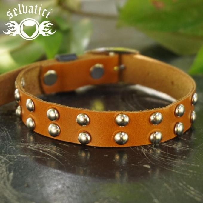 Kalung Kucing & Anjing Ras Kecil Duri Kulit Asli Gratis Ukir Nama HDC