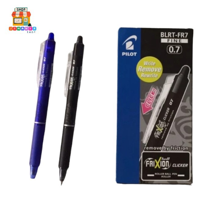 

Pulpen Pen Frixion Pilot 0.7 HITAM ( Bisa Dihapus ) 1 pack
