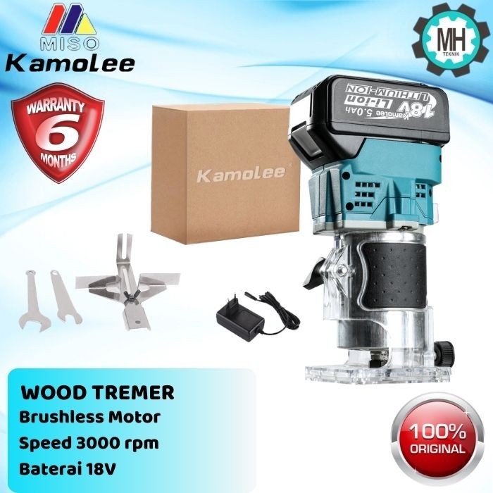 Mesin Router Trimmer Profil Kayu-Cordless Electric Router Trimer