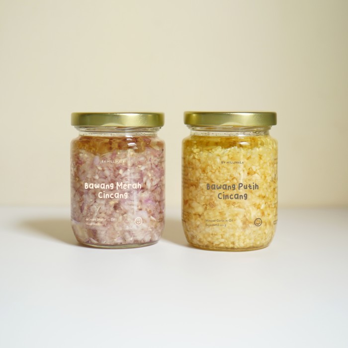 

Ready Bawang Putih / Merah Cincang - Minced Garlic Shallot In Oil Millimala Best Seller