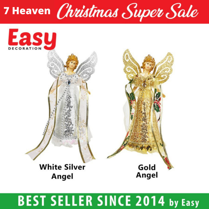 Hiasan Natal Boneka Peri Malaikat Natal / Ornamen Topper Pohon Natal