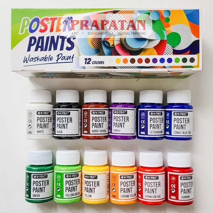 

Kualitas terbaik] V-TEC Poster Color Set 40ml PP40 | Cat Poster Set